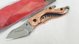 Kershaw Cinder Copper Linerlock Folding Pocket Knife Bottle Opener 1025CUX