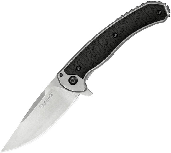 Kershaw Strobe Framelock Black Flipper Stainless Folding Knife 1086X