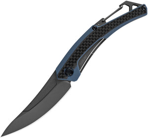 Kershaw Reverb XL Folding Knife Linerlock Carbon Fiber 8Cr13MoV Clip Pt 1225X