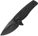 Kershaw Spoke Linerlock Knife Assisted Open Black Tactical Standard - 1313BLK