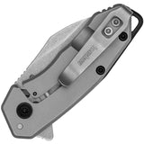 Kershaw Rate Framelock A/O Gray Stainless Folding 8Cr13MoV Pocket Knife 1408