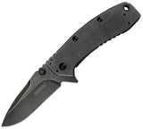 Kershaw Cryo II Framelock Drop Pt A/O Blackwash Blade Folding Knife EDC 1556BW