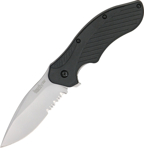 Kershaw Black Clash Assisted Serrated Combo Edge Knife - 1605ST