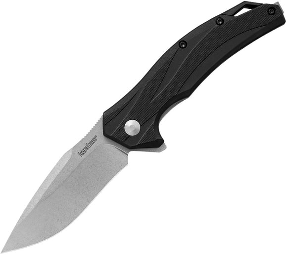 Kershaw Lateral Linerlock A/O Black GFN Folding 8Cr13MoV Pocket Knife 1645