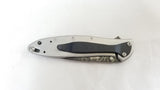 KERSHAW Assisted Leek Straight Damascus Steel Folding Pocket Knife - 1660DAM