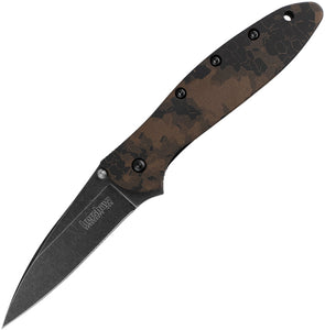 Kershaw Leek Linerlock A/O Assisted Open Digital Brown Camo Folding Knife 1660deb