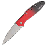 Kershaw Leek Gradient Red & Black Aluminum Folding MagnaCut Knife 1660GRD