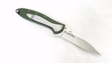 Kershaw Leek Framelock A/O Drop Pt Blade Olive Drab Handle Folding Knife - 1660OL