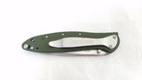 Kershaw Leek Framelock A/O Drop Pt Blade Olive Drab Handle Folding Knife - 1660OL