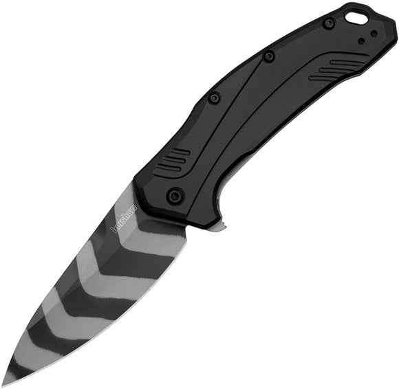 Kershaw Link Knife Linerlock A/O Black Aluminum Folding Tiger 20CV 1776TS20CV