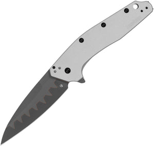 Kershaw Dividend Composite A/O Linerlock Gray Aluminum Folding Knife 1812BBCB