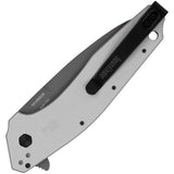 Kershaw Dividend Composite A/O Linerlock Gray Aluminum Folding Knife 1812BBCB