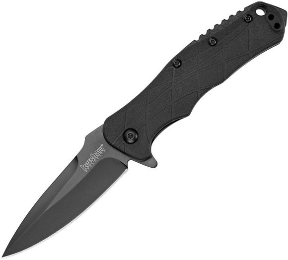 Kershaw RJ Martin Linerlock Tactical A/O Blade Black Handle Folding Knife 1987