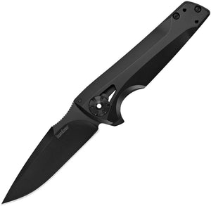 Kershaw Flythrough Framelock Black 8Cr13MoV KVT Ball-Bearing Folding Knife 1988