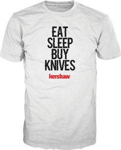 Kershaw Eat Sleep Buy Knives T-Shirt L Large