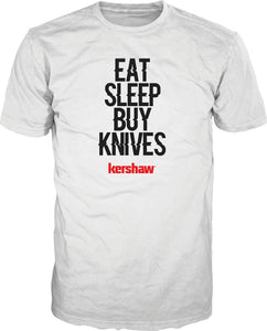 Kershaw Eat/Sleep/Buy Knives T-Shirt XL X-Large
