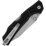 Kershaw Cargo Pocket Knife Lockback Black GFN Folding D2 Steel Clip Point 2033