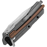 Kershaw Frontrunner Framelock Gray Stainless Folding D2 Steel Pocket Knife 2039