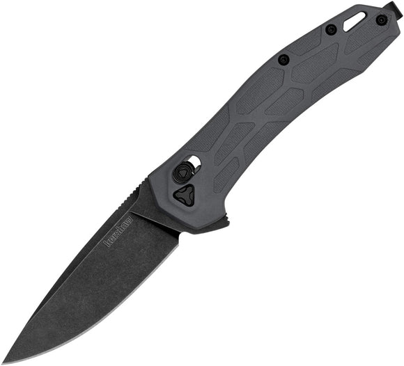 Kershaw Covalent DuraLock Gray Nylon D2 Black Stonewash Folding Pocket Knife 2042