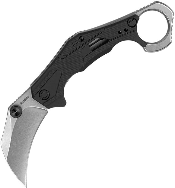 Kershaw Outlier Linerlock A/O Black GFN Folding SW 8Cr13MoV Pocket Knife 2064SW