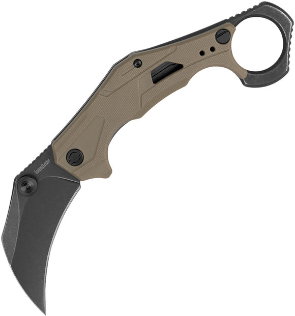 Kershaw Outlier Linerlock A/O Tan GFN Folding 8Cr13MoV Pocket Knife 2064TANBW