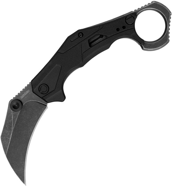  Kershaw Analyst Tanto Pocket Knife, 3.25 8Cr13MoV Steel Blade,  assisted opening, Liner Lock Folder EDC,Black : Tools & Home Improvement