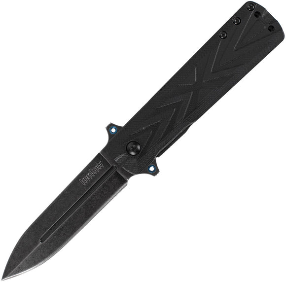 Kershaw Barstow Linerlock A/O Spear Pt Blade Black Handle Folding Knife EDC 3960