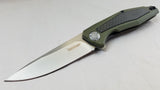 Kershaw Green Atmos Linerlock Carbon Fiber Folding Knife 4037ol