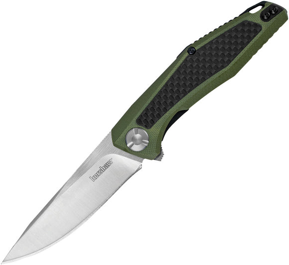 Kershaw Green Atmos Linerlock Carbon Fiber Folding Knife 4037ol
