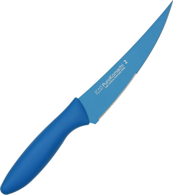 Kershaw Multi-Utility Blue Pure Komachi Kitchen Fixed Serrated Blade Knife 5061