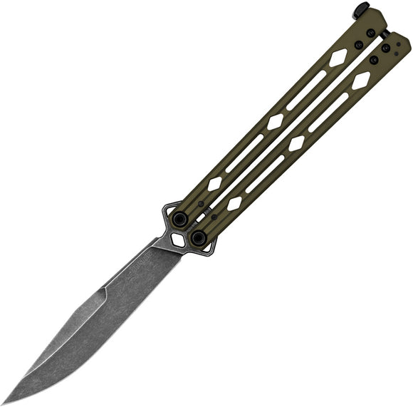 Kershaw Lucha Balisong OD Green Stainless 14C28N Butterfly Knife 5150ODBW