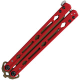 Kershaw Lucha Balisong Red Stainless Bronze 14C28N Butterfly Knife 5150REDBRZ