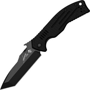 Kershaw Emerson Wave CQC-8K Linerlcok Black G10 Tanto Folding Knife 6044