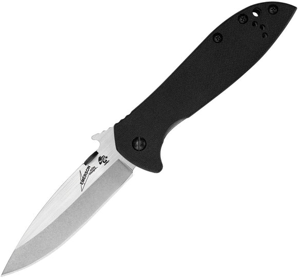 Kershaw CQC-4KXL Emerson Framelock Black G10 Folding D2 Steel Knife 6055D2