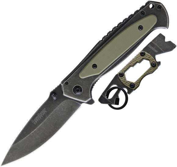 Kershaw PT-2 Framelock Combo A/O Folding Knife & Keychain Multi-Tool 6171PDQX