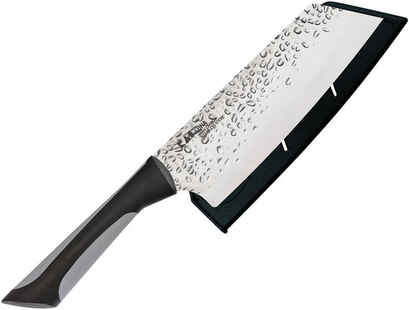 Kershaw Fixed Carbon Steel Blade Black Kitchen Luna Asian Utility Knife 7077