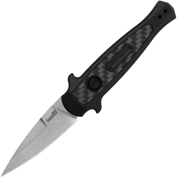 Kershaw Automatic Launch 12  Knife Button Lock Black Aluminum & Carbon Fiber  CPM-154 Blade 7125