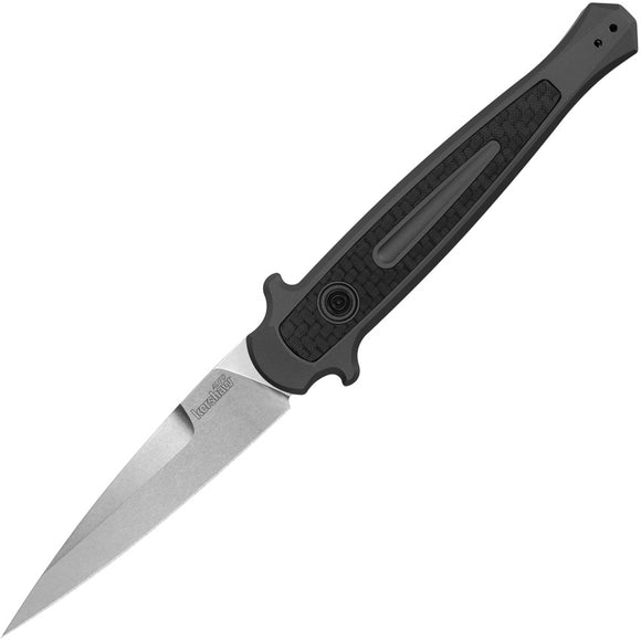 Kershaw Automatic Launch 8  Knife Button Lock Black Aluminum & Carbon Fiber  CPM-154 Blade 7150