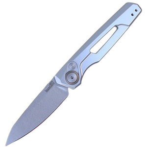 Kershaw Automatic Launch 11 Knife Button Lock Silver Aluminum CPM-154 Blade 7550RAW