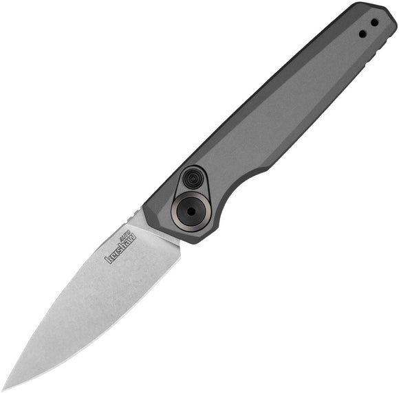 Kershaw Automatic Launch 18 Knife Button Lock Gray Aluminum CPM-154 Blade 7551
