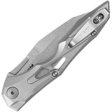 Kershaw Automatic Launch 13 Knife Button Lock Raw Aluminum CPM-154 Blade 7650RAW