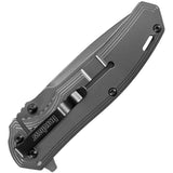 Kershaw Fringe Framelock A/O Black TiCN Carbon Fiber Handle Folding Knife 8310