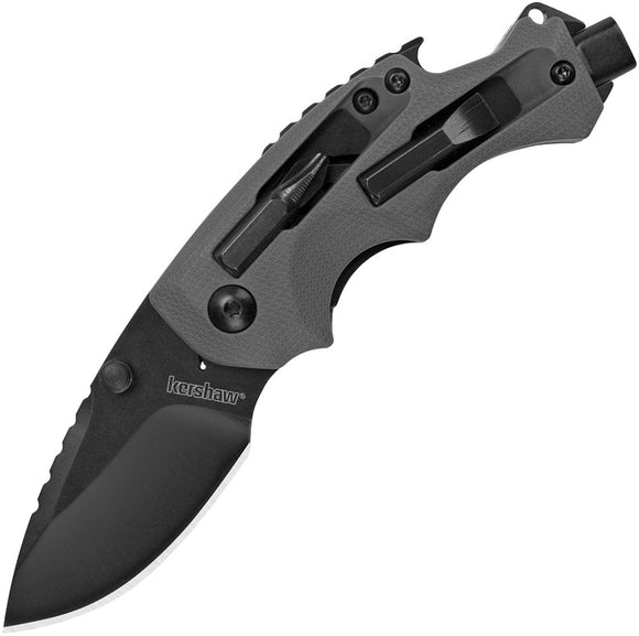 Kershaw Black Drop Pt Blade Shuffle DIY Linerlock Screwdriver Folding Knife 8720