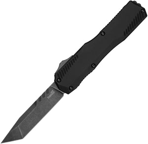 Kershaw Automatic Livewire Knife OTF Black Aluminum CPM-MagnaCut Tanto Blade 9000T