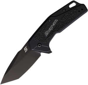 Kershaw Snap-On Gasket Linerlock A/O Black Aluminum Folding N690 Knife SO86BLK