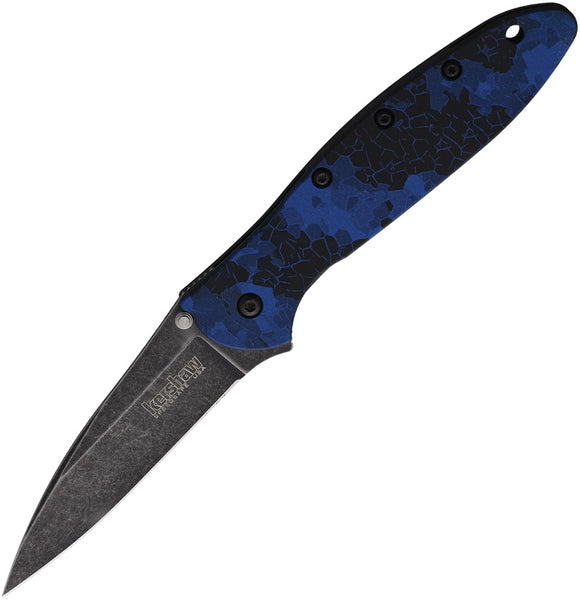 Kershaw Leek Linerlock A/O Factory Second Digi Blue Folding Pocket Knife X1660DBLUB
