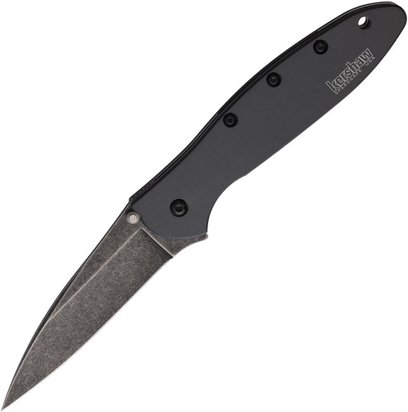 Kershaw Leek Linerlock A/O Factory Second Dark Gray Folding Pocket Knife X1660GRYBWB