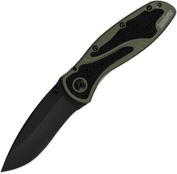 Kershaw Blur Linerlock A/O Factory Second Green Folding Pocket Knife X1670OLBLKB