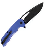 Kansept Knives Kryo Pocket Knife Framelock Blue G10 Folding D2 Steel T1001B2