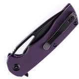 Kansept Knives Kryo Pocket Knife Framelock Purple G10 Folding D2 Steel T1001B3